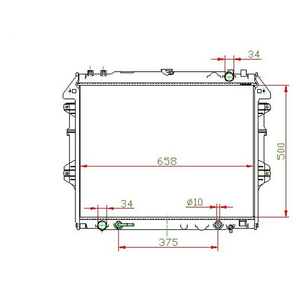 Radiator 16400-0C180 2